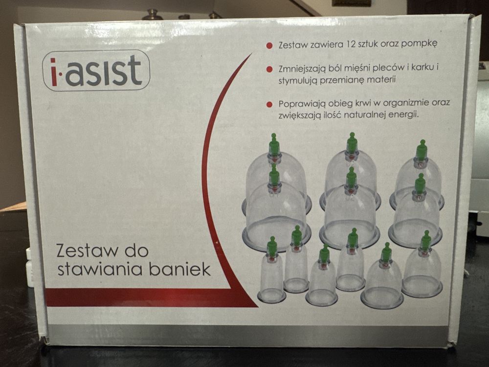 Bańki. Podcisnieniowy  manualny Zestaw do stawiania baniek