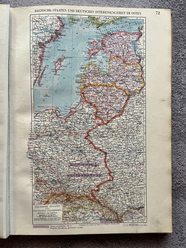 Meyers Grosser Hausatlas 1938 przedwojenny niemiecki atlas świata