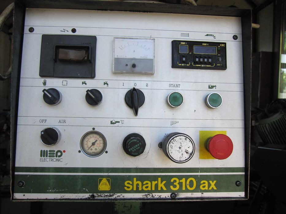 Piła taśmowa przecinarka do metalu pneumatyczna SHARK 310 AX