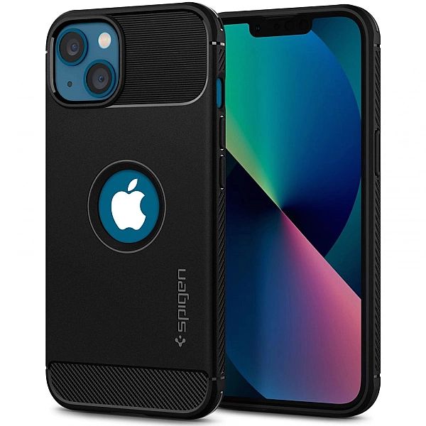 Spigen Rugged Armor Iphone 13 Matte Black