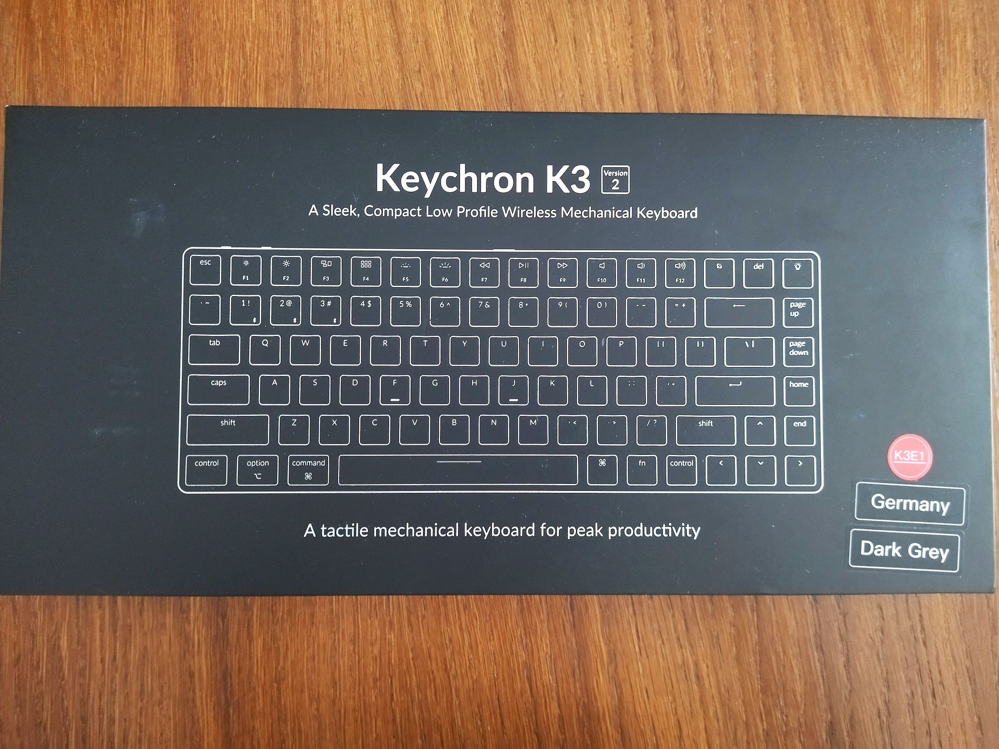 Klawiatura mechaniczna Keychron K3 V2 Dark Grey