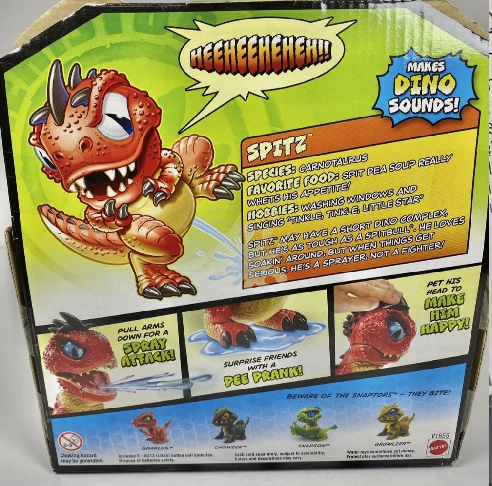Mattel Prehistoric Pets 3 dinozaury interaktywne
