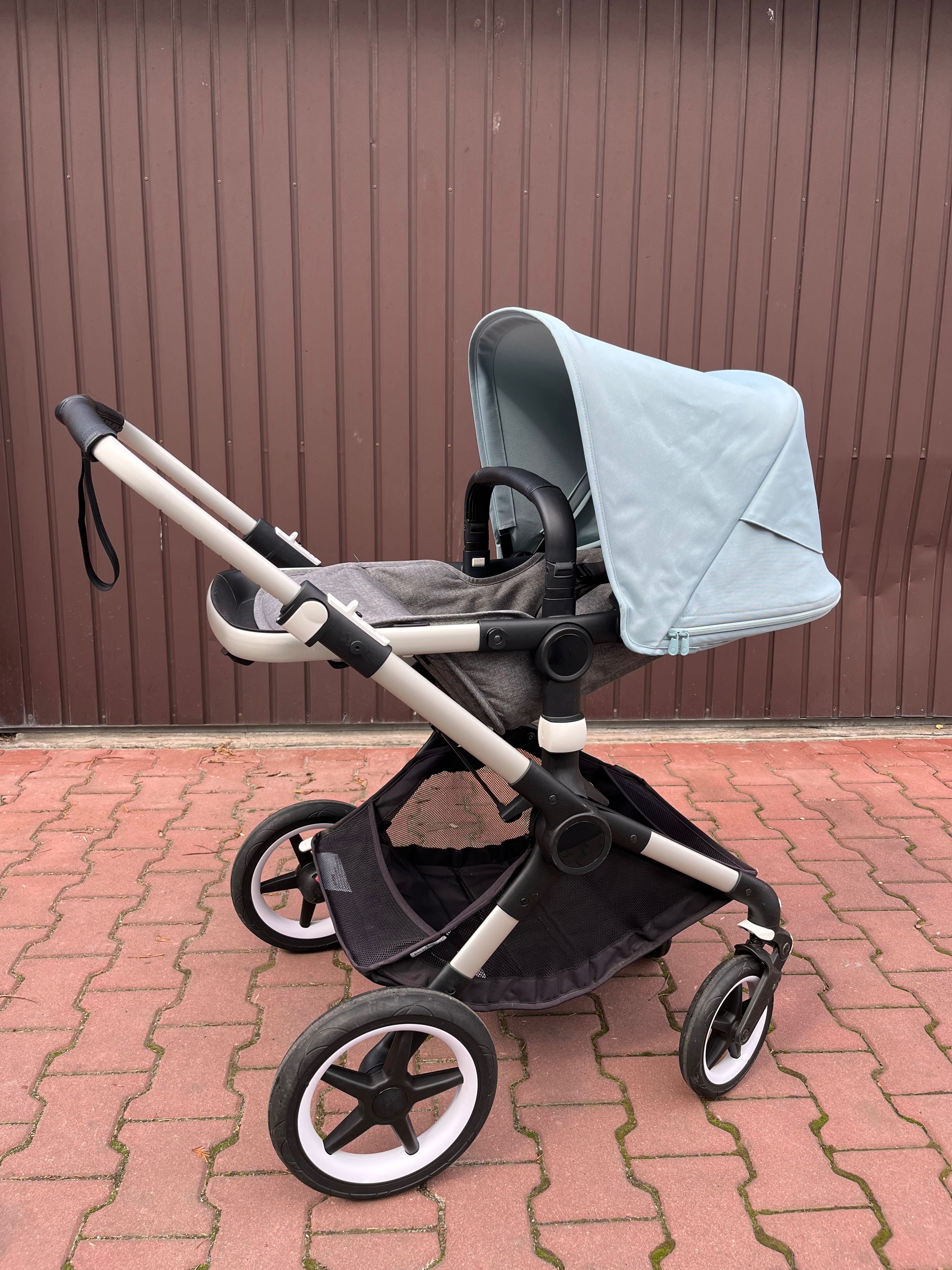 Wózek Bugaboo Fox2 2w1 Alu/Melange Gray/ Vapour Blue