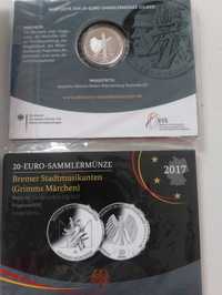 Srebrne monety  kolekcjonerskie