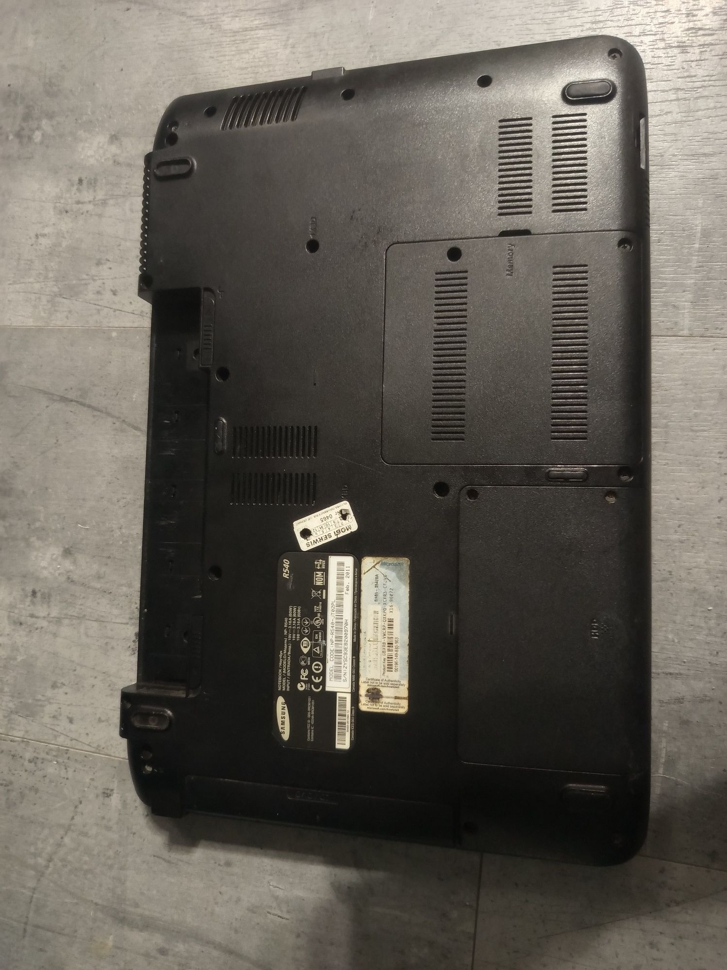 Laptop Samsung R540 - stan nieznany na części