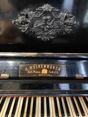 Zabytkowe pianino, niemieckie Wolkenhauer Stettin POLECAM