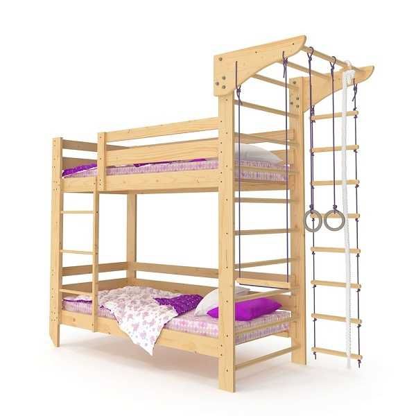 Двухъярусная спортивная кровать (babyson 9) 80x190см