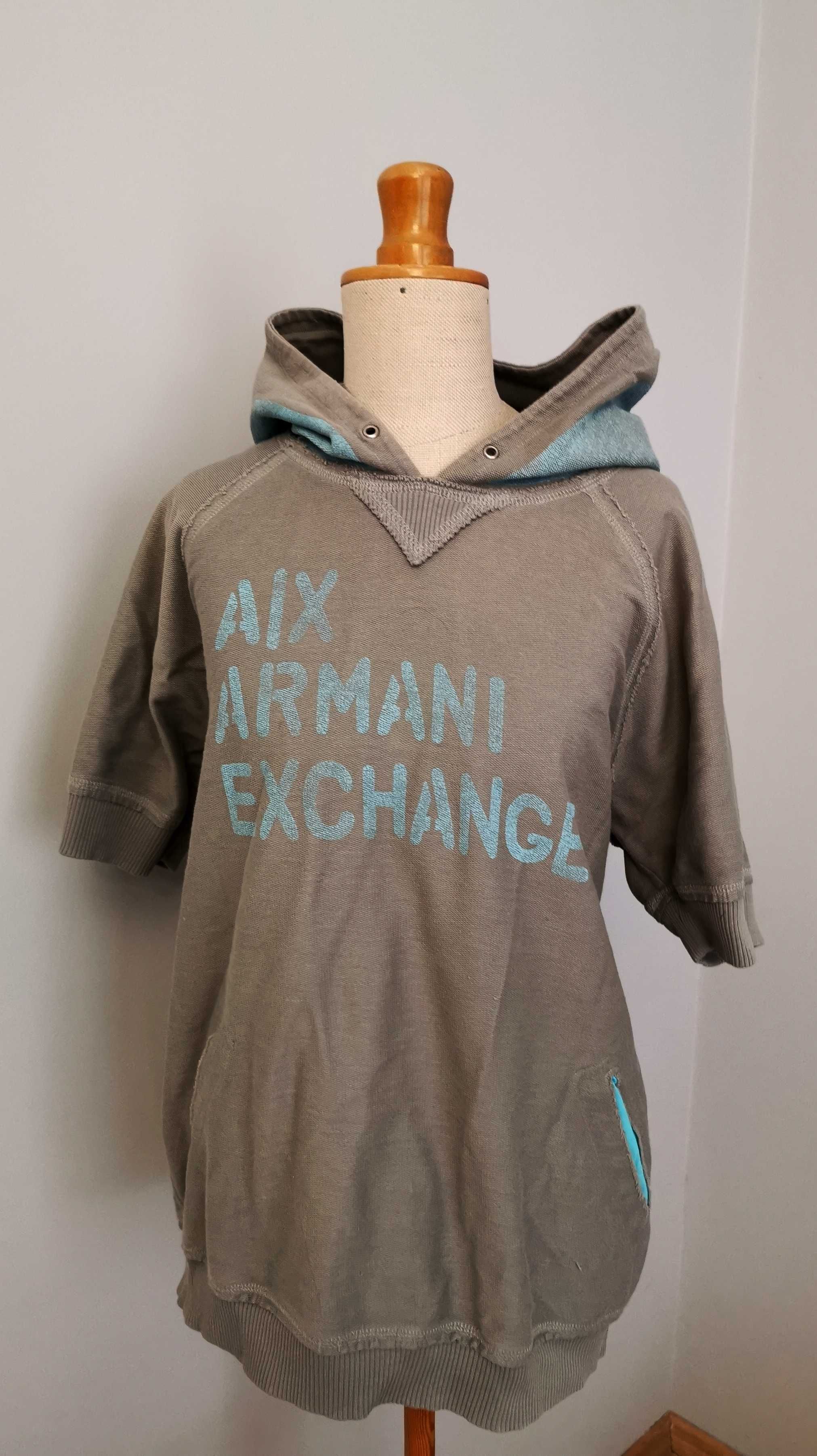 ARMANI EXCHANGE - Damska Bluza, Bluzka z Kaptureml L s. bdb