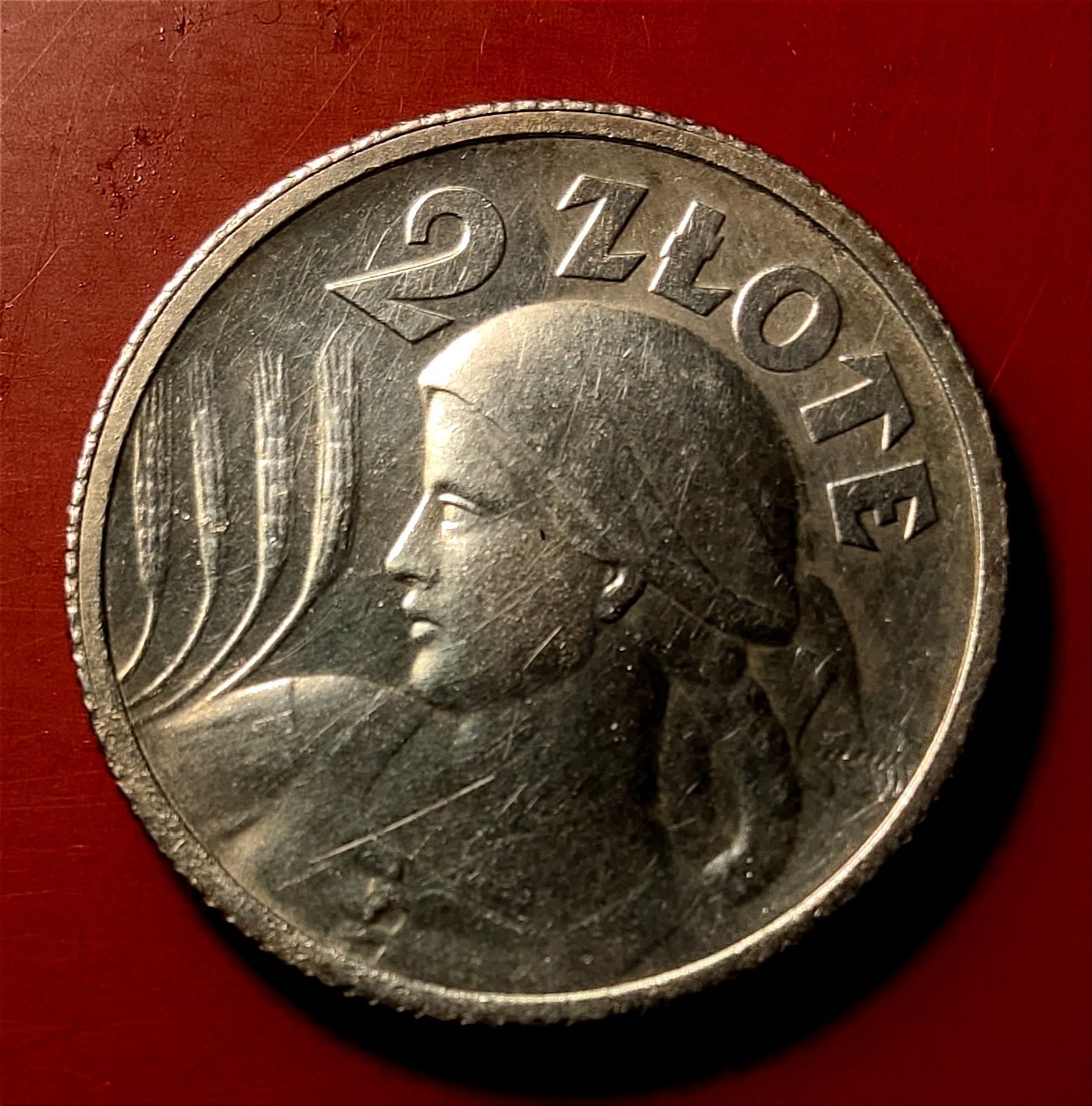 Moneta 2 złote 1924 Żniwiarka.