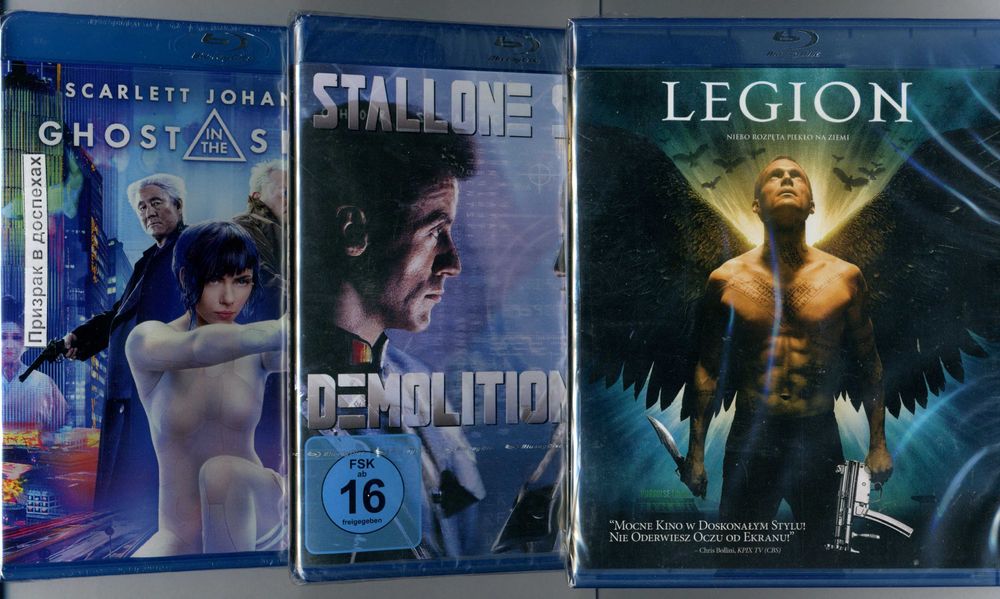 blu-ray асорті Рокки Люси Леди ястреб Обливион Казино Море любви...