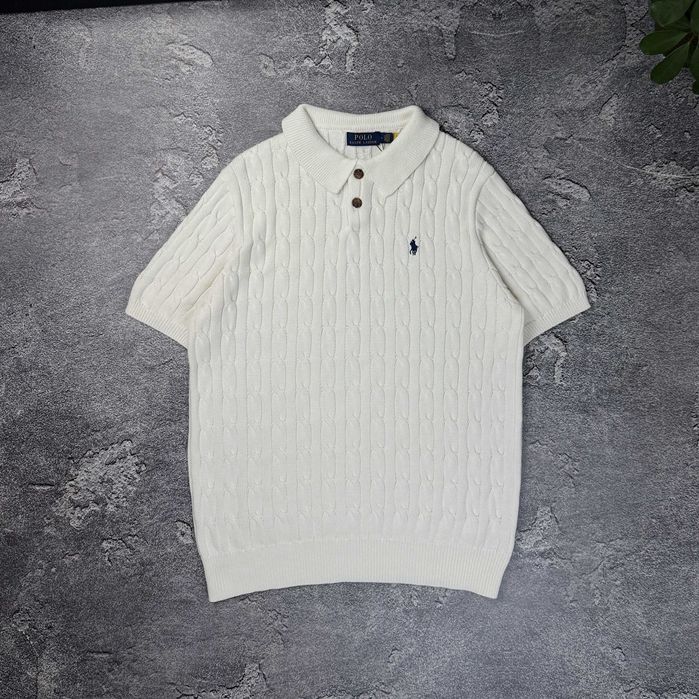 Поло в'язане Ralph Lauren футболка комір ральф лаурен