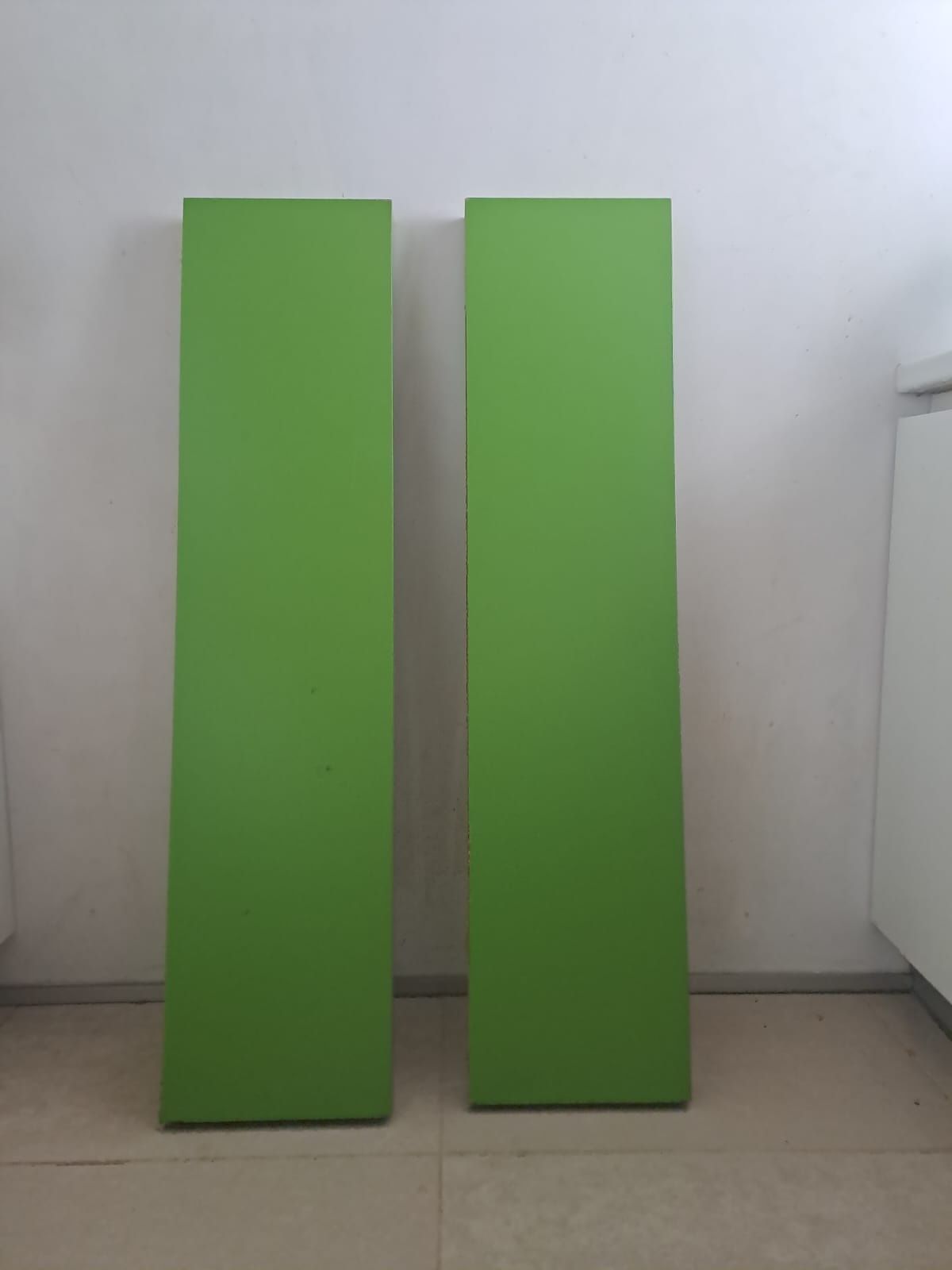 Dwie półki Ikea kolor zielony 110x26x5