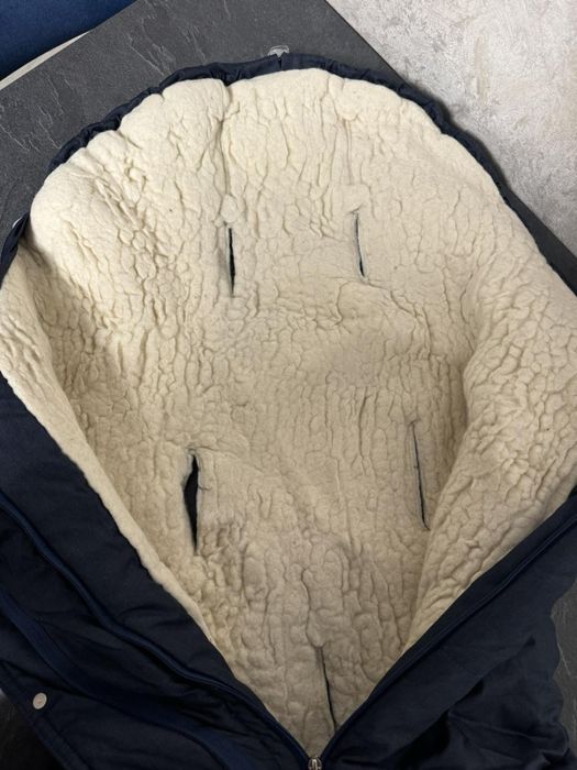 Теплий хутряний конверт на овчині/вовні для новонароджених.