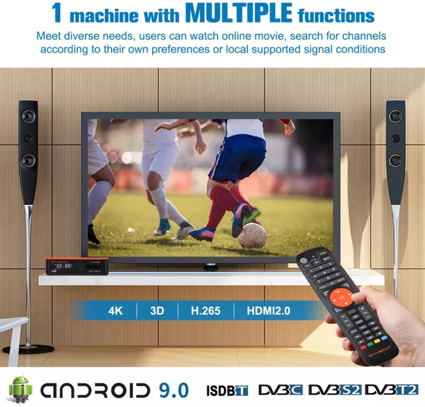 Box gt media gt combo 4k android 9