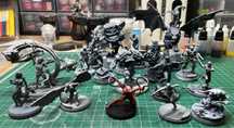 Lote de 18 Miniaturas Marvel Crisis Protocol + Terreno e Cartas
