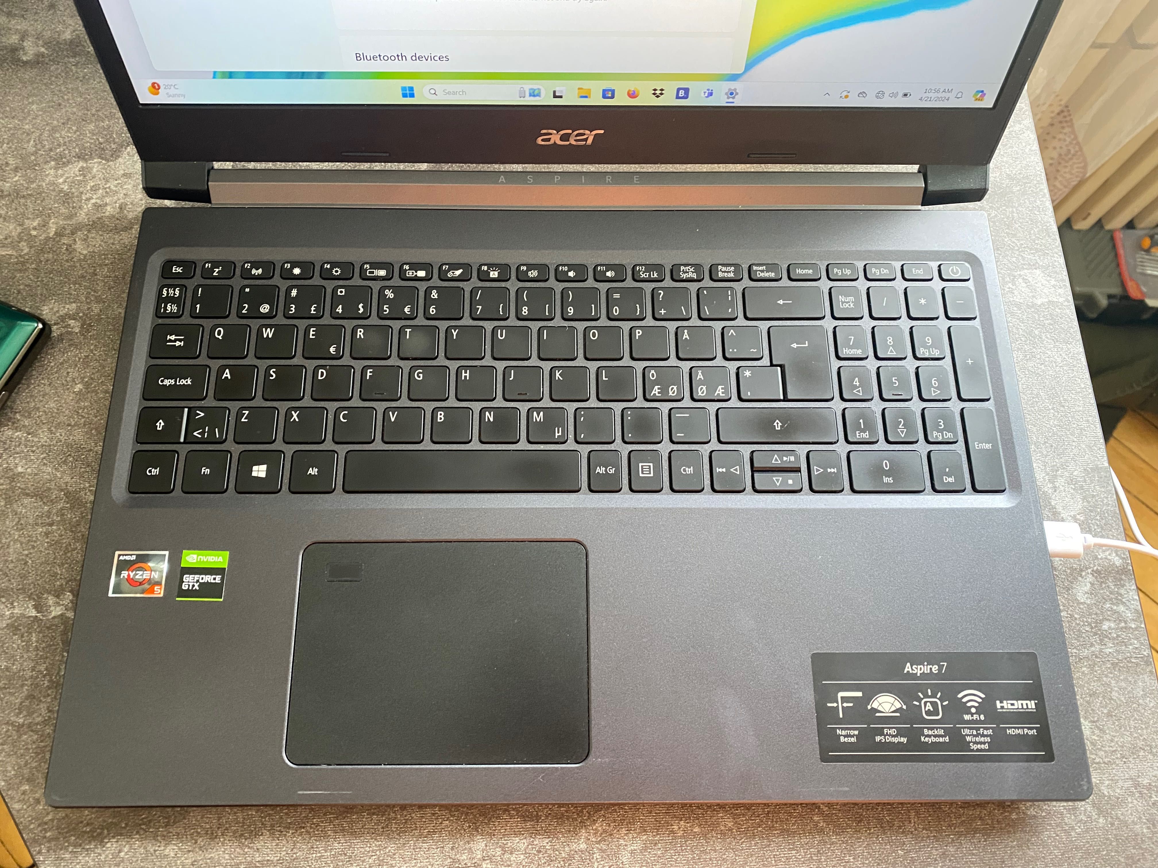 Ноутбук Acer Aspire A715-41G GTX 1650ti 4gb