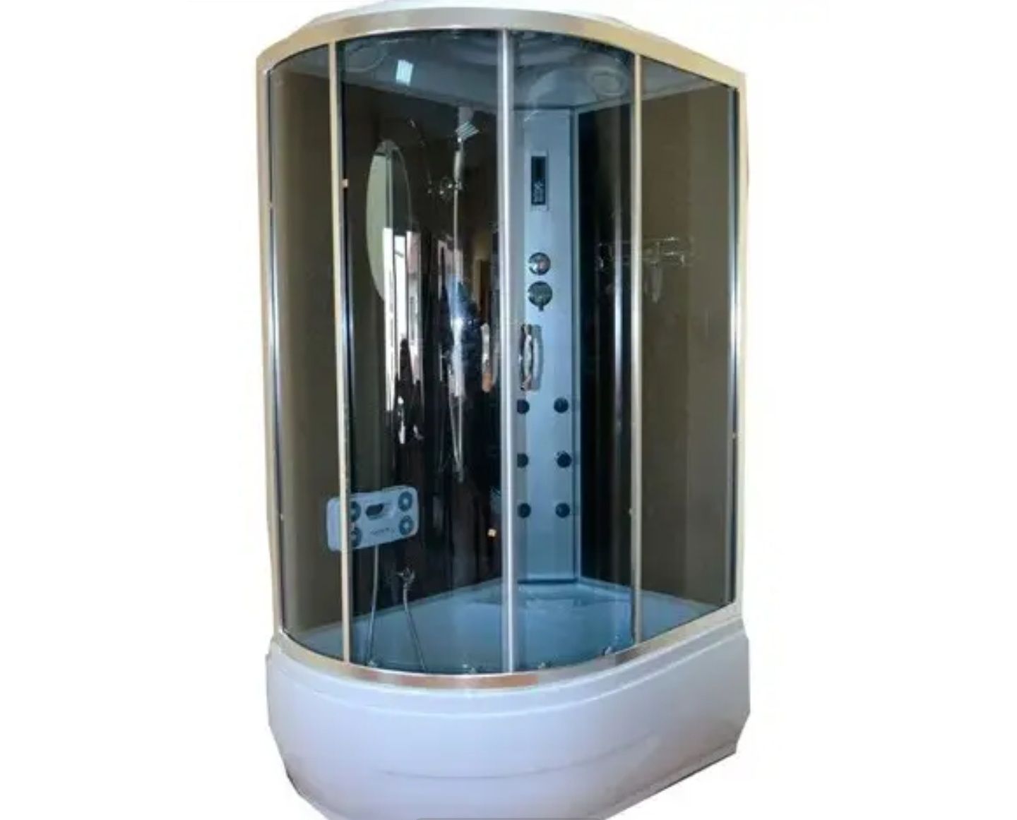Стёкла для душевой кабинки в ванную комнату на поддон размер 140 ×30см