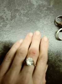 pierścionek posrebrzany