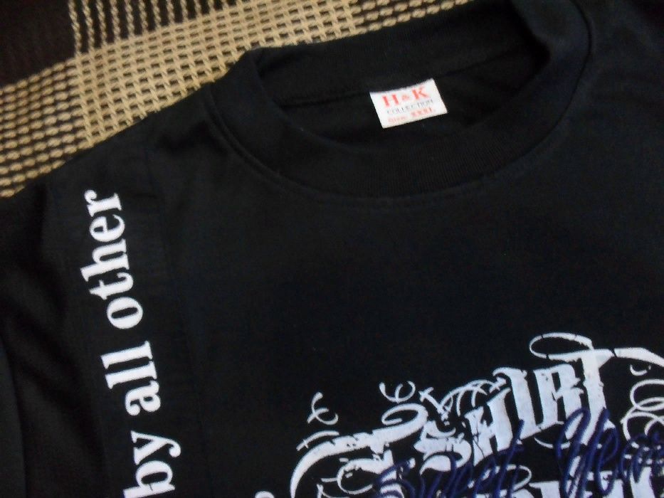 Новый Черный реглан H&K Collection.M/L.Музыка Графити надписи. Sweet y