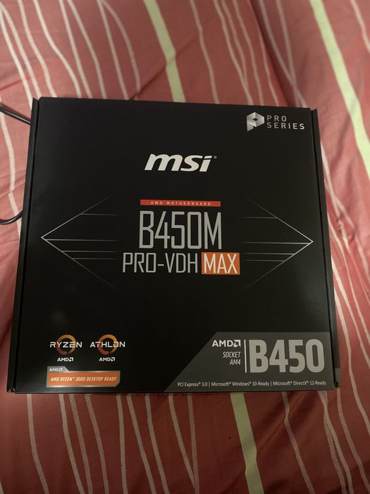 Продаю материнскую плату msi b450 pro-vdh max ddr4