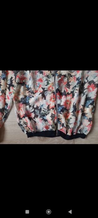 Pull&bear bluzka damska 36 S na zamek w kwiaty mgiełka koszula damska