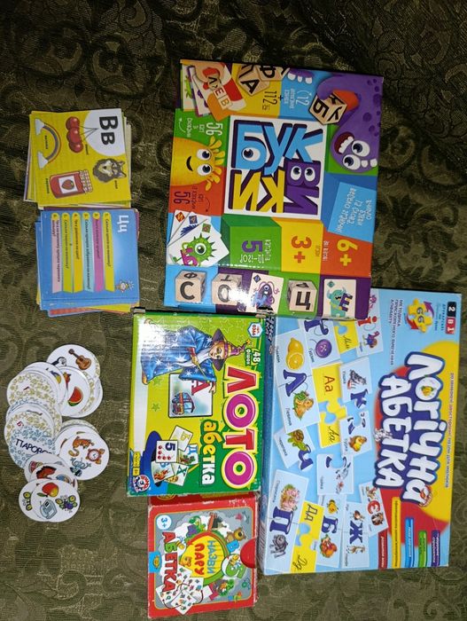 Набір - розвиток мовлення, вивчення літер, навчання читанню