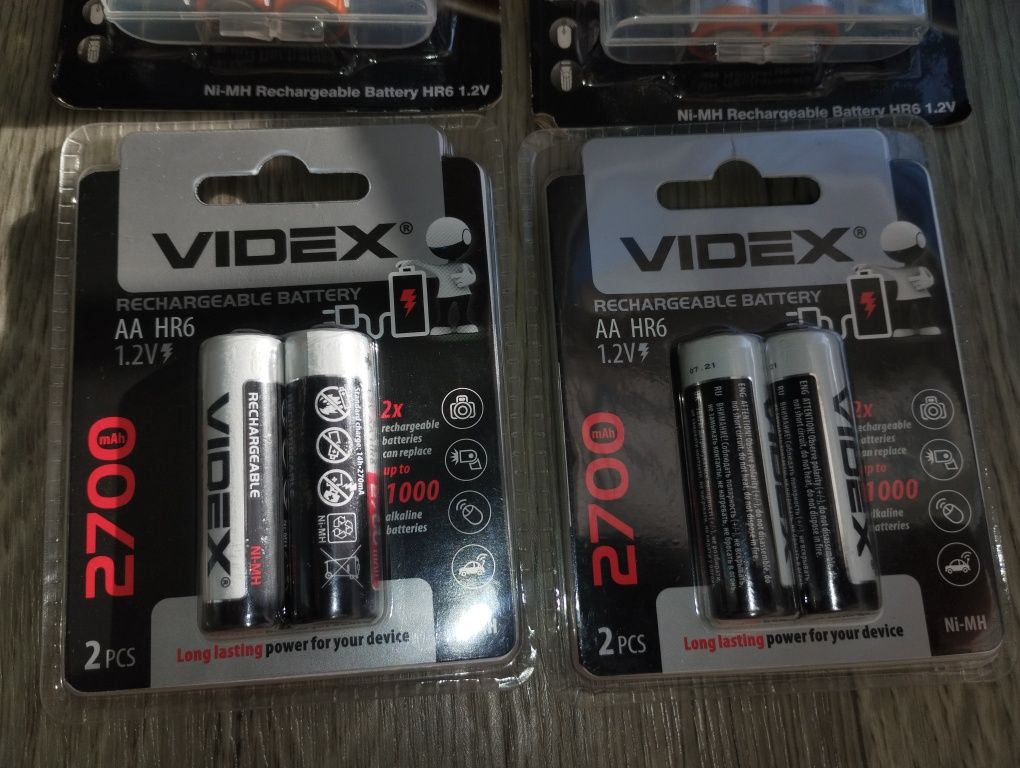 Аккумуляторы Videx HR6/AA Camelion AA 2500 R6 комплект 2шт.