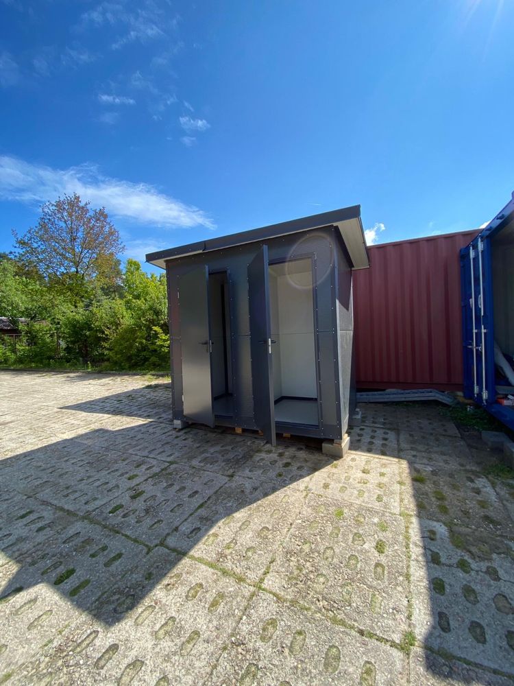 Pawilon kontener WC Sanitarny łazienka socjoany prysznice stróżówka