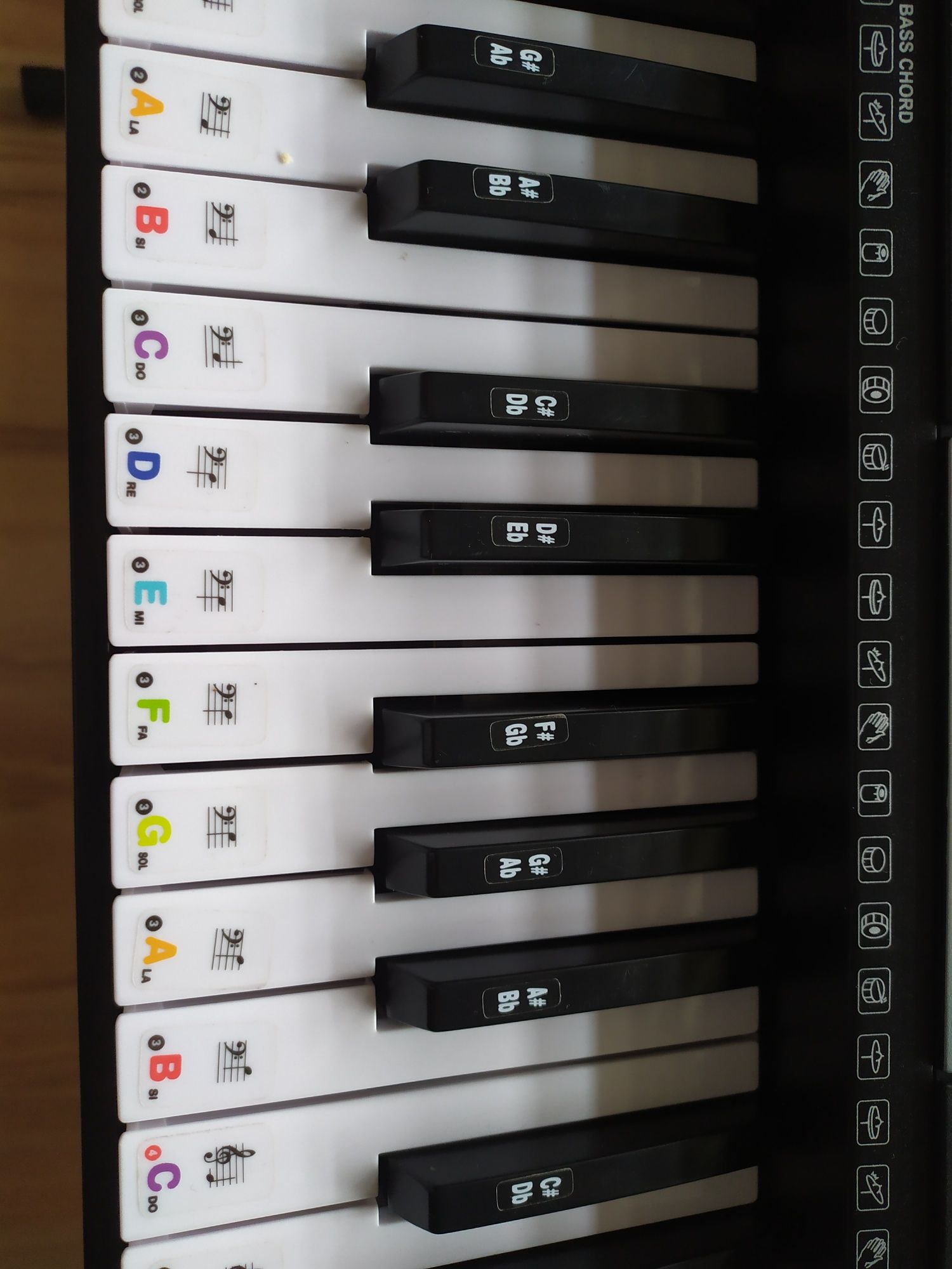 Keyboard że statywem