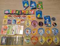 Pokemon Tazo Chipita Danone Chupa Chups zestaw przedmiotów