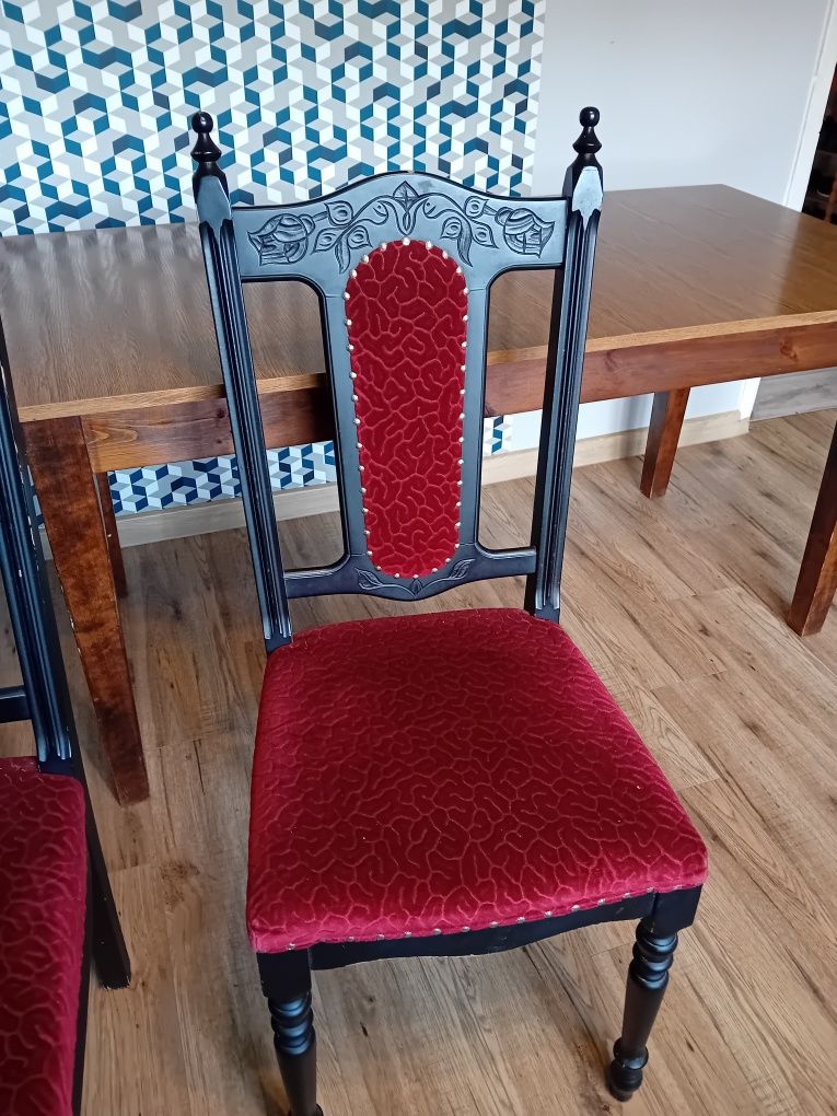 Krzesła 6szt + stół.