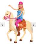 Barbie dżokejka lalka z koniem