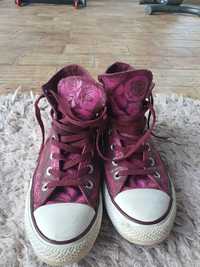 Converse AllStar rosa 39 com padrão em bota