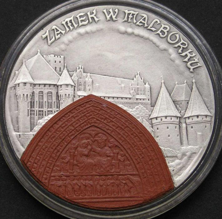 Polska 20 złotych 2002 , Malbork zamek - srebro oksyda - stan menniczy