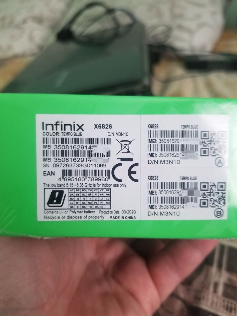 Смартфон Infinix HOT 20 4/128gb blue