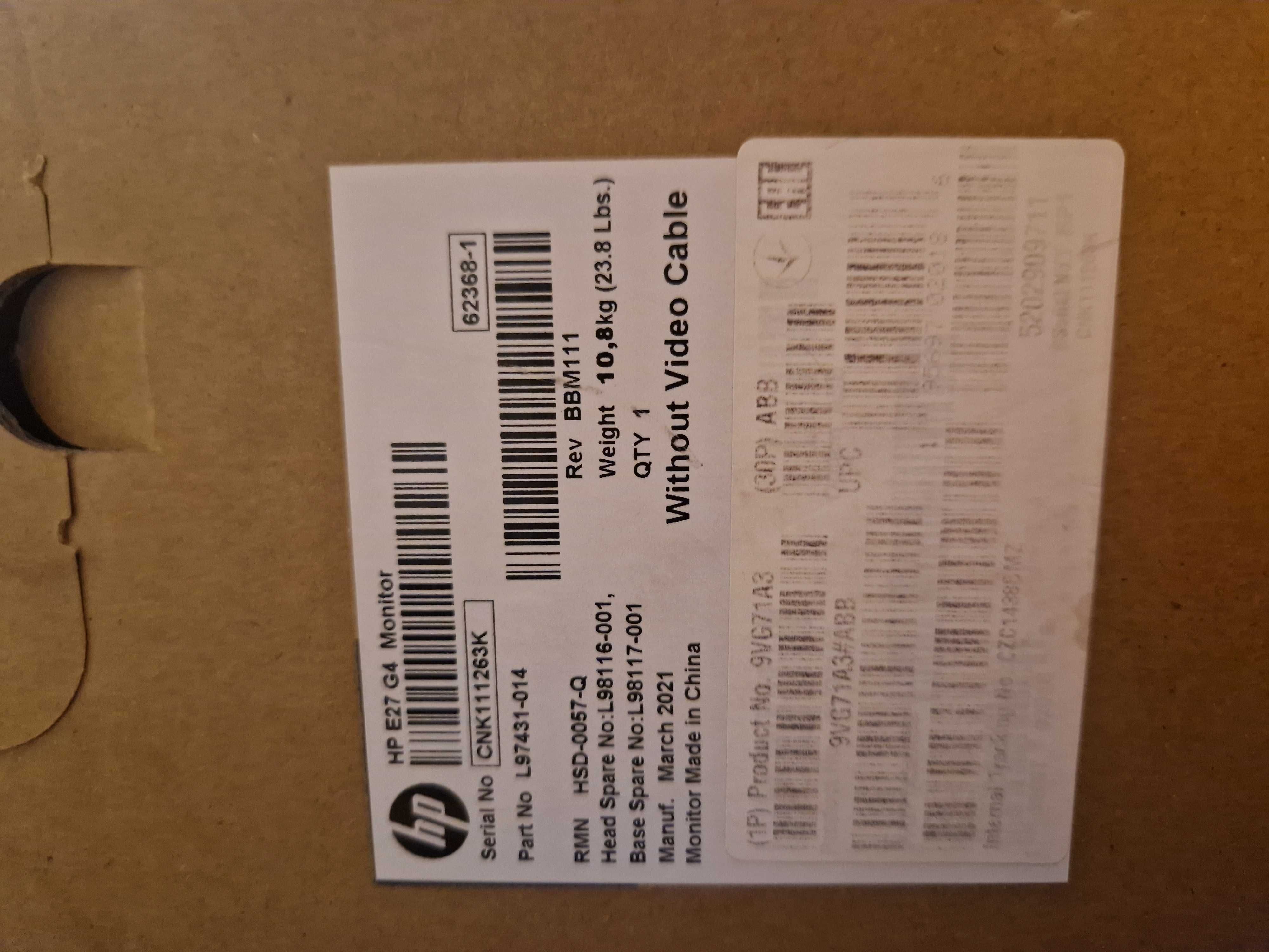 Monitor HP E27 G4