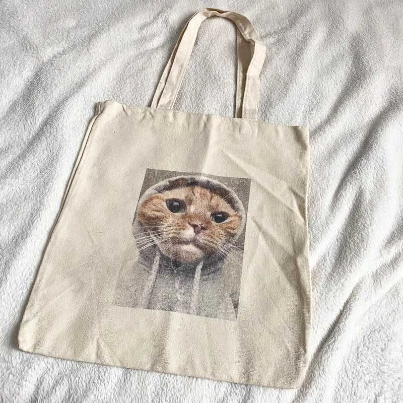 Torba torebka shopper shopperka cat z kotem kot