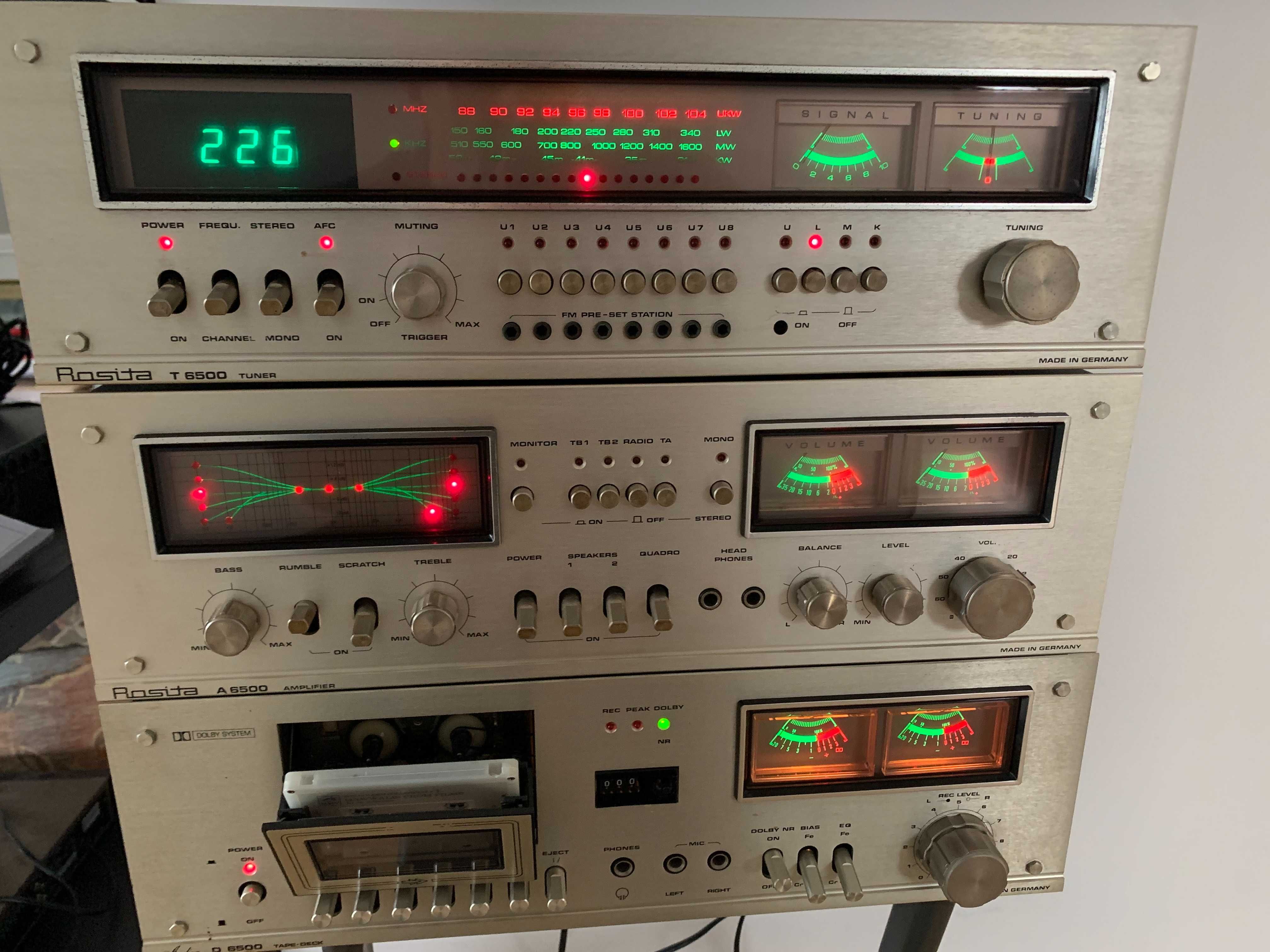 ROSITA-t6500/a6500/tape deck6500 Germany zestaw hifi