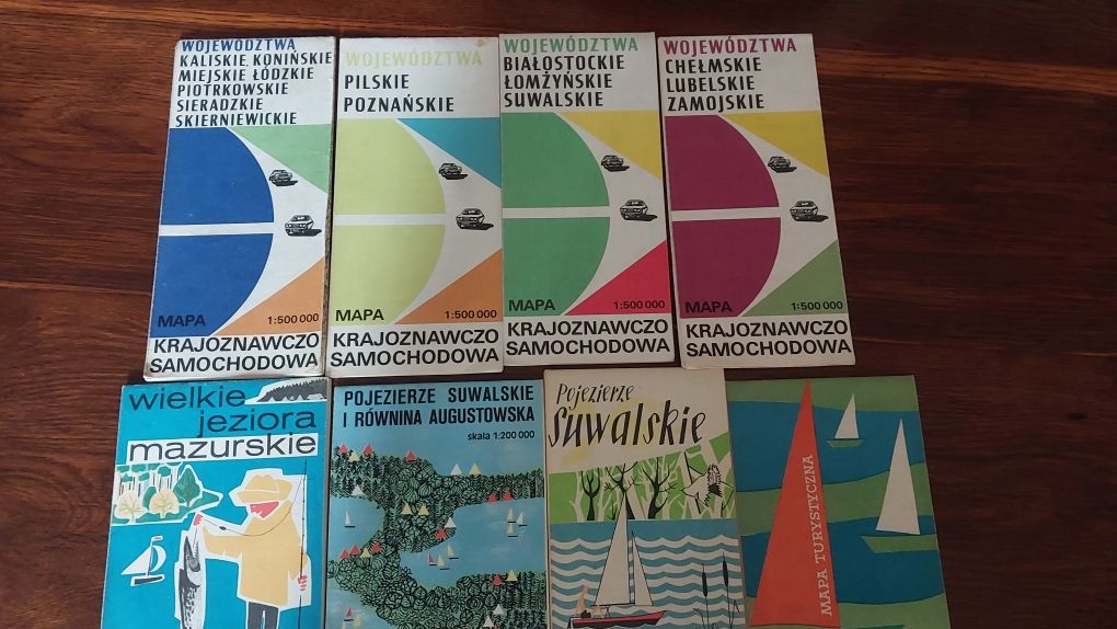 Stare mapy turystyczne z lat 70 -tych