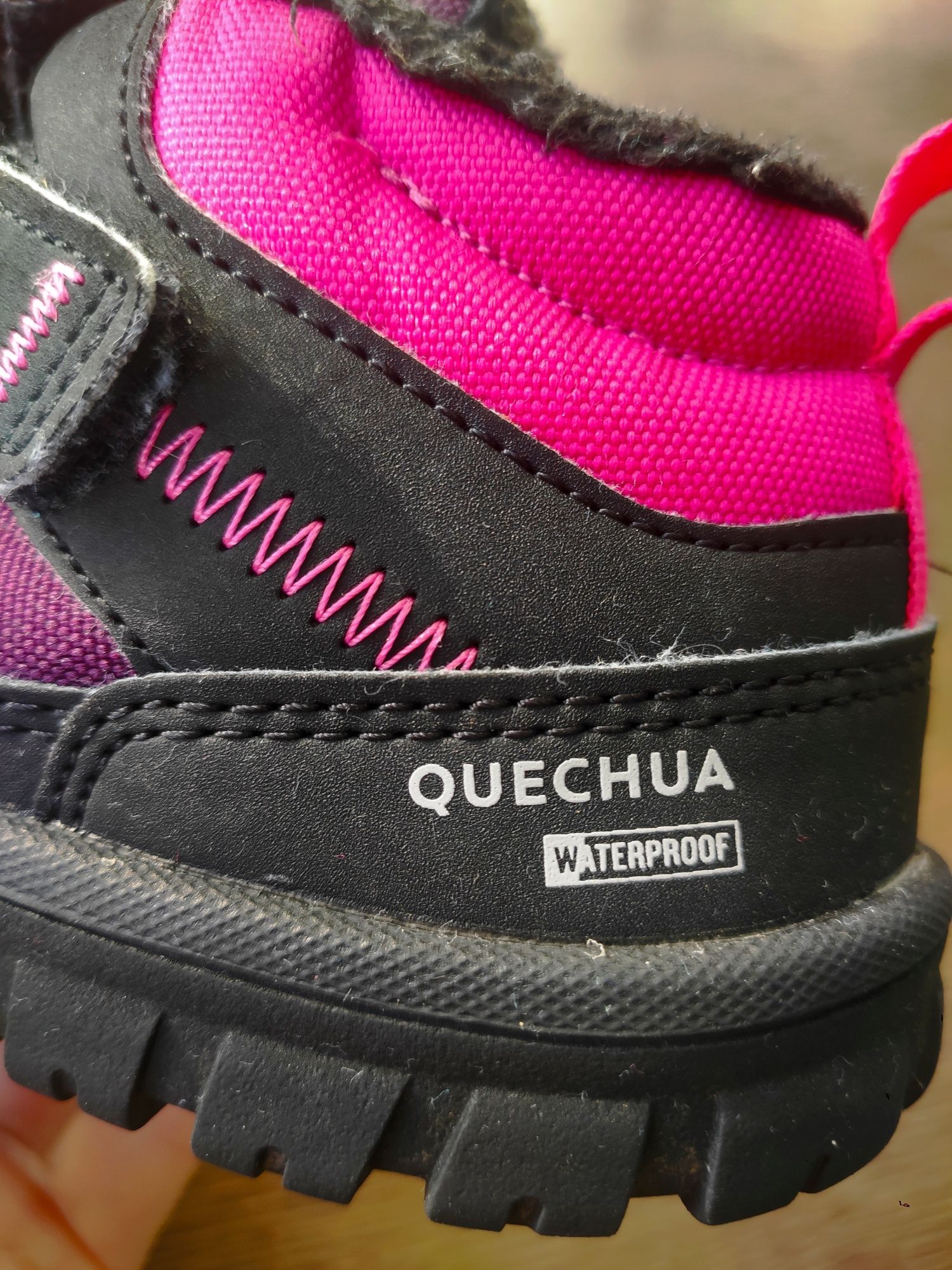 Buty turystyczne dla dzieci quechua WTP - SH100 Warm na rzep, r.25