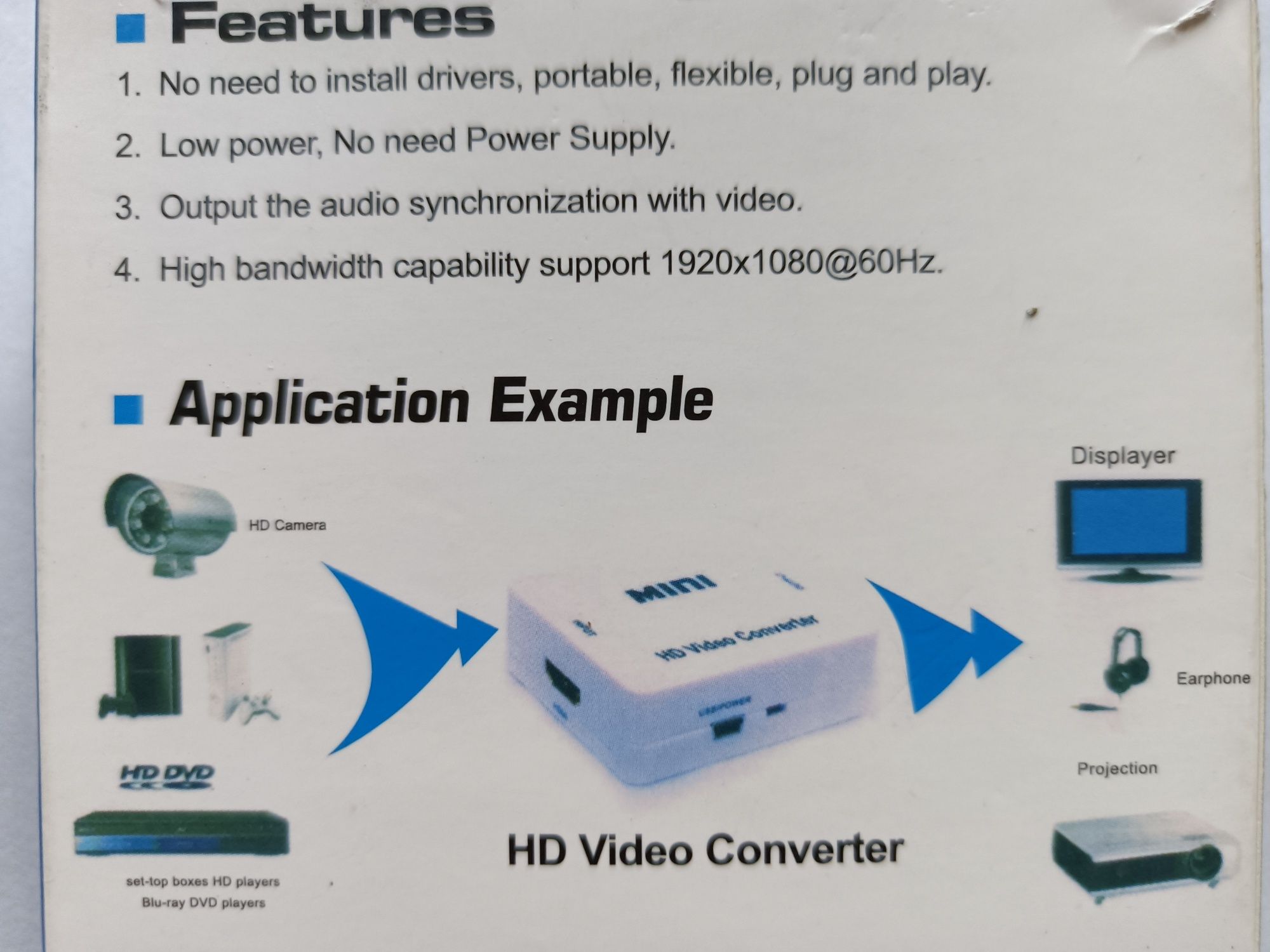 Перехідник конвертор адаптер з HDMI на RCA (AV тюльпан). HDMI2AV