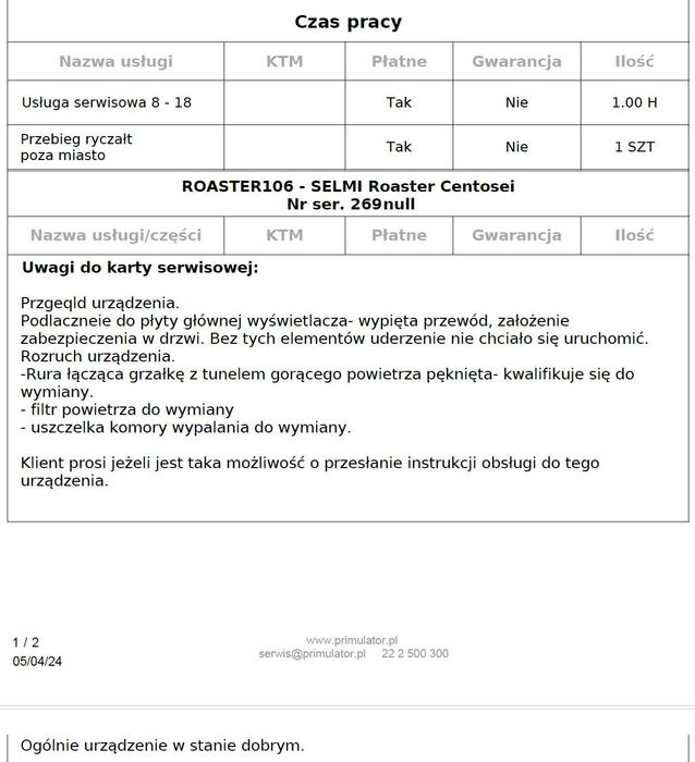 Zestaw do palenia kawy Selmi 106 + 102 + TAGRED 100L – OKAZJA