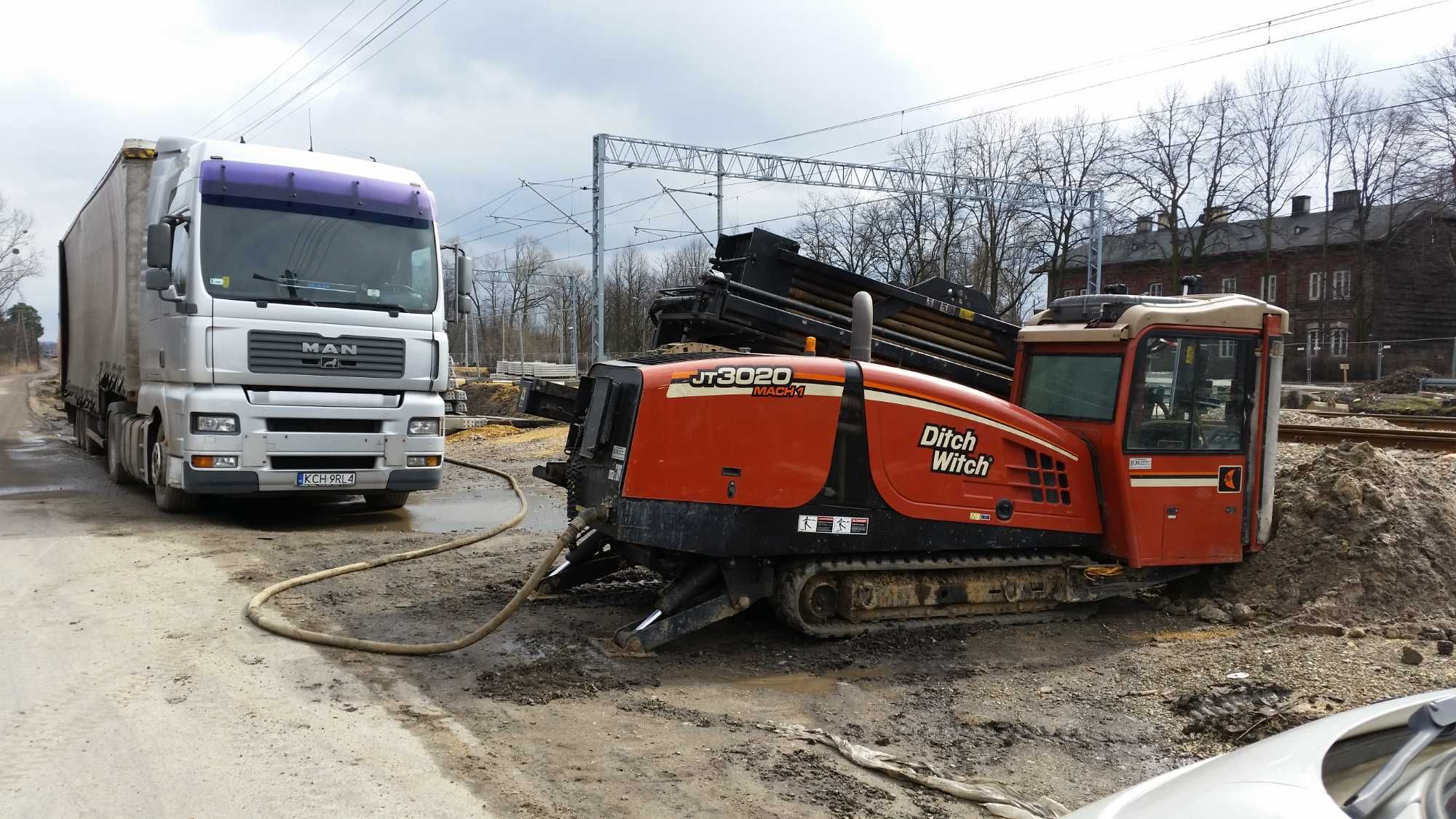 Przewierty sterowane, przeciski pod drogami, bezwykopowo