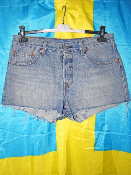 женские шорты levi's 501 w30 - 32 mid rise оригинал джинсовые levis