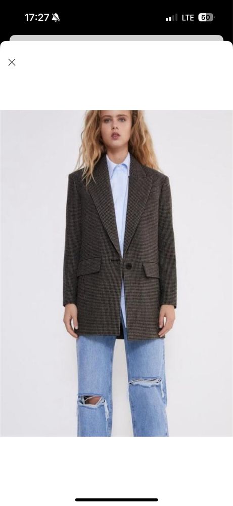 Піджак zara вовна