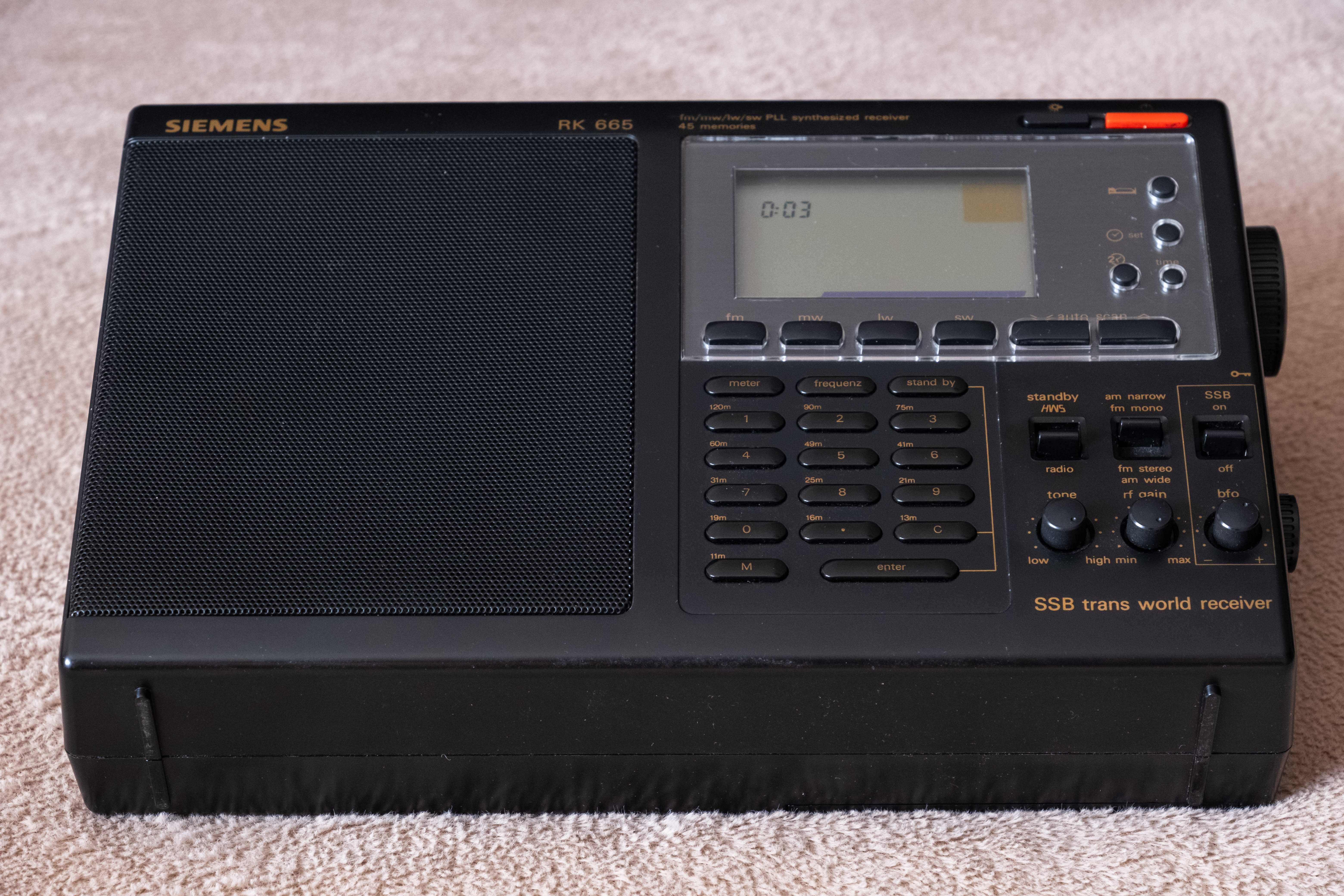 Радио Siemens RK 665 (SSB AM FM) приём радиолюбителей 0.1-30мГц, Новый