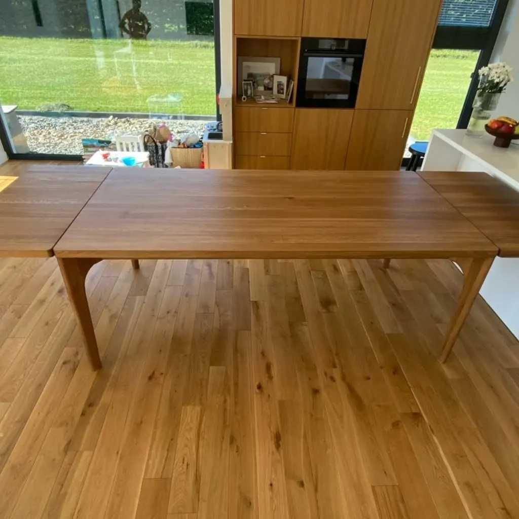 Stół dębowy 160x90 cm, nowoczesny, rustykalny, loft, rozkładany