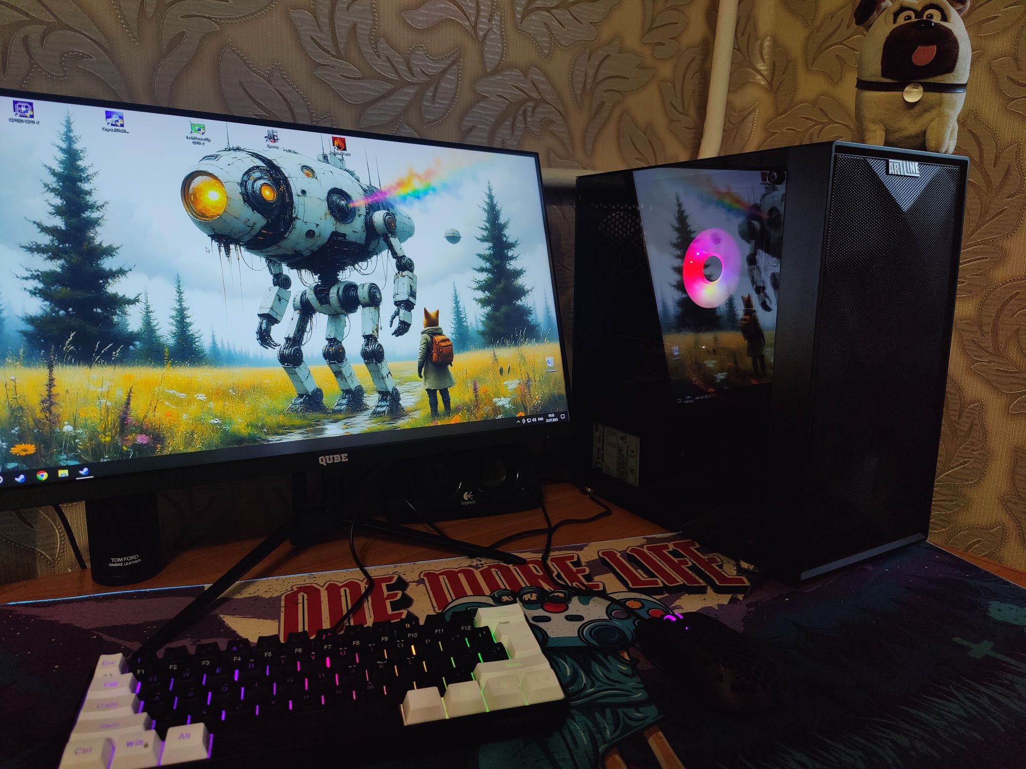 Игровой ПК ARTLINE/ GTX 1650/ i5-10400f/ 16 OZU/ SSD m2 500gb