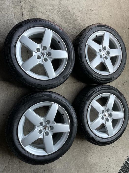 4x Koła 215/55R17, 5x108, Peugeot, Volvo, Ford