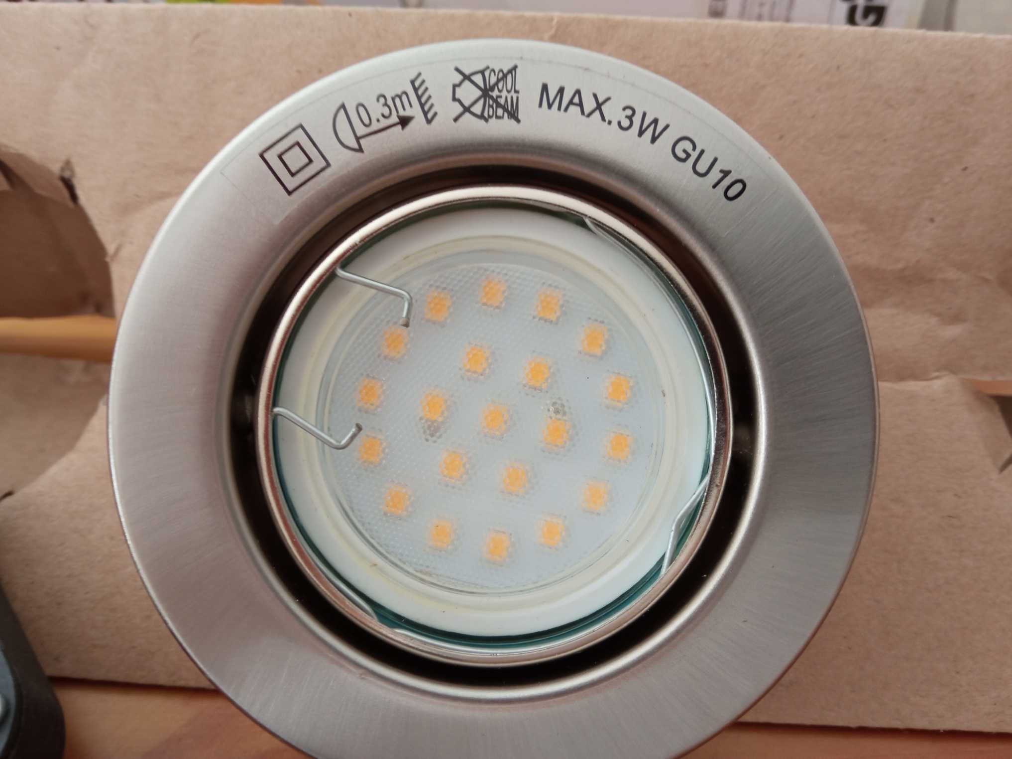 Foco com lâmpada GU10 de 3W LED de encastrar NOVO